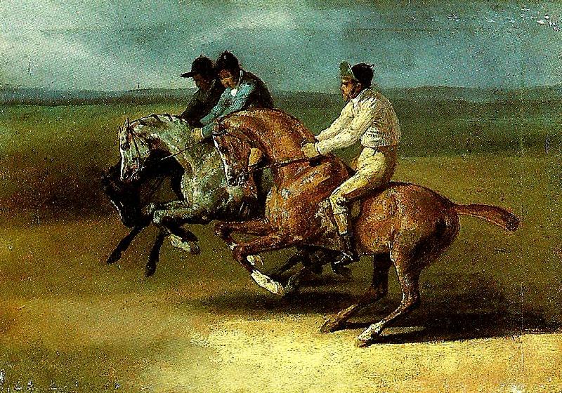 charles emile callande course de chevaux montes oil painting image
